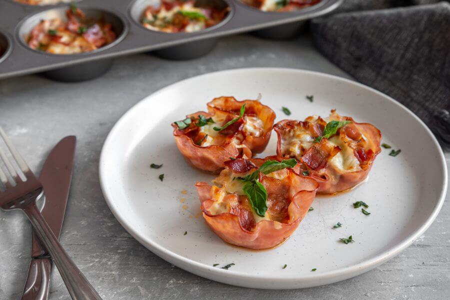 Keto Meat Lover Pizza Cups